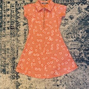Urban Outfitters Orange Floral Mini Dress